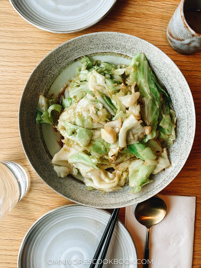 Homestyle Stir Fried Cabbage