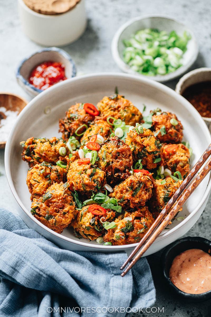 Chinese vegetable fritters