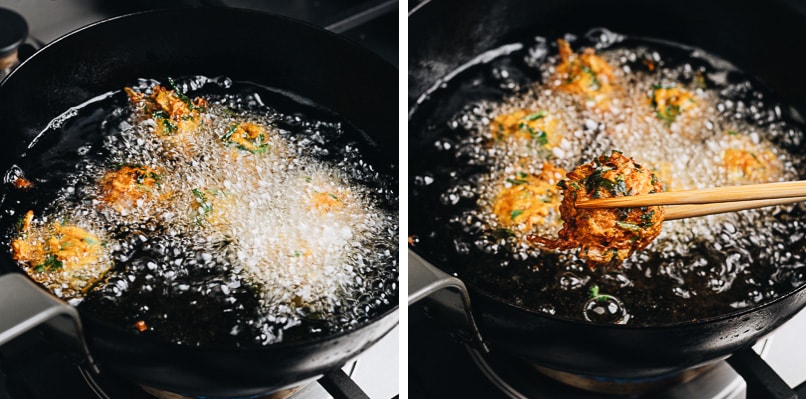 How to fry the carrot fritters