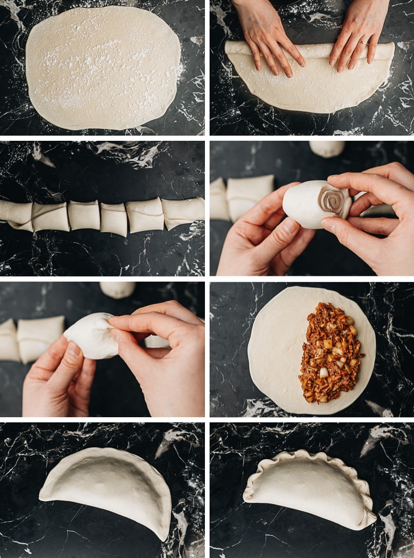 How to make xiang bing dough and assemble
