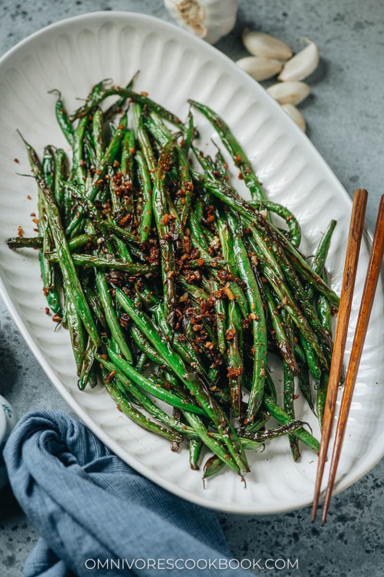 Chinese Garlic Green Beans - Omnivore's Cookbook