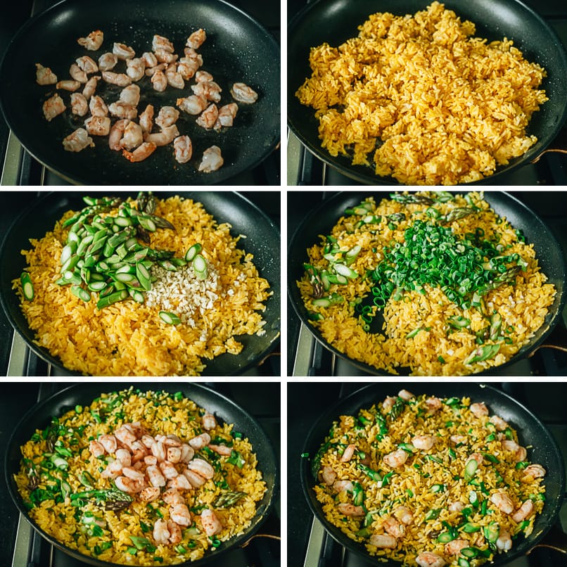 How to cook golden fried rice step-by-step