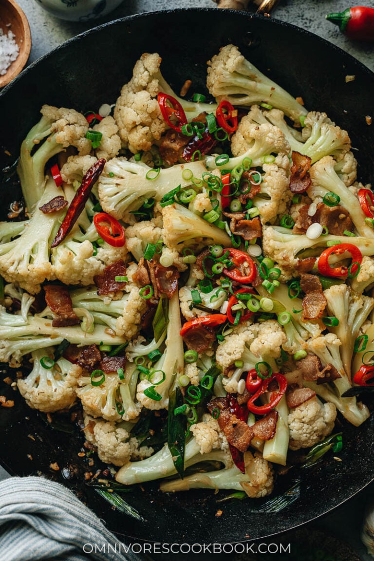 Dry Pot Cauliflower (干锅菜花) Omnivore's Cookbook