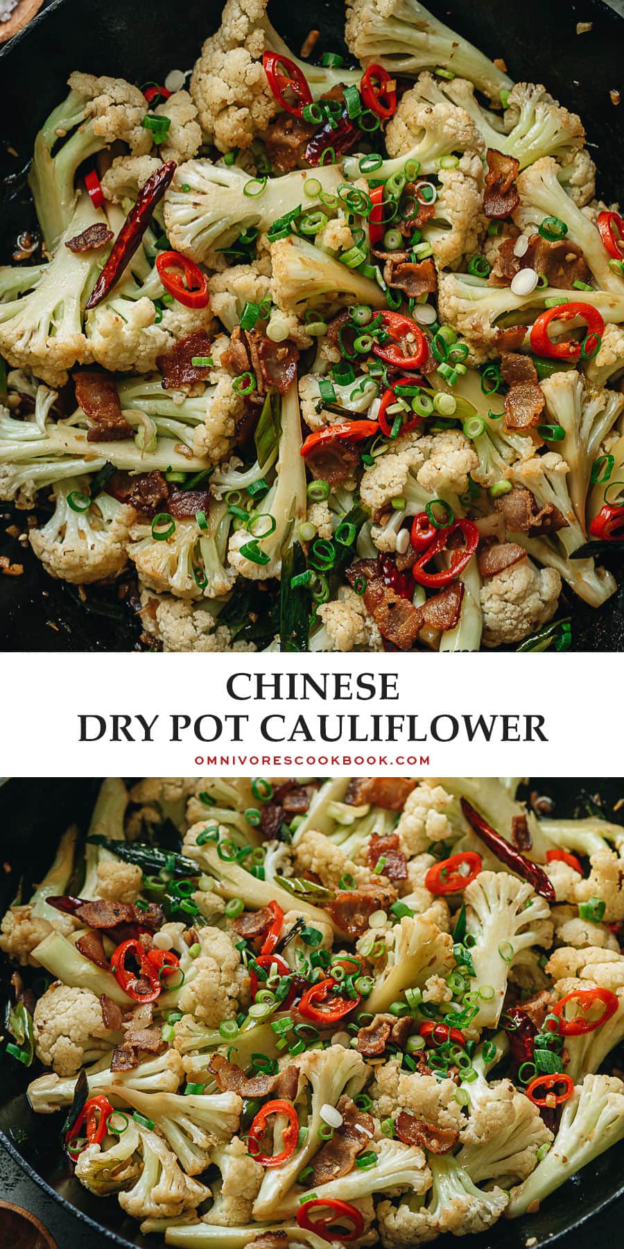 Dry Pot Cauliflower (干锅菜花) - Omnivore's Cookbook