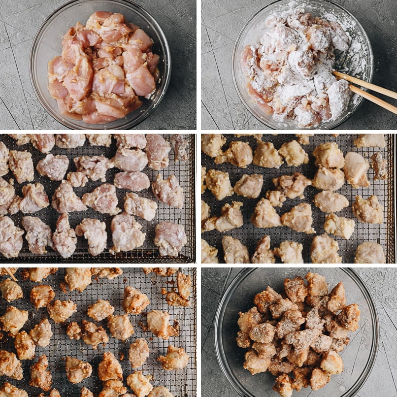 How to make air fryer salt and pepper chicken step-by-step