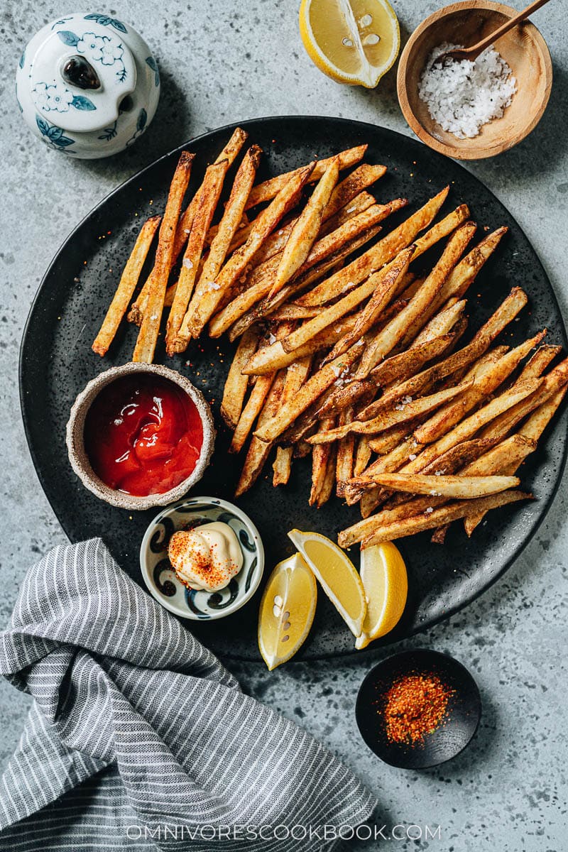 French fries made with air fryer