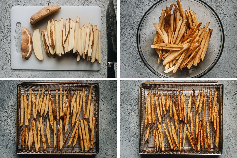 How to make air fryer fries step-by-step