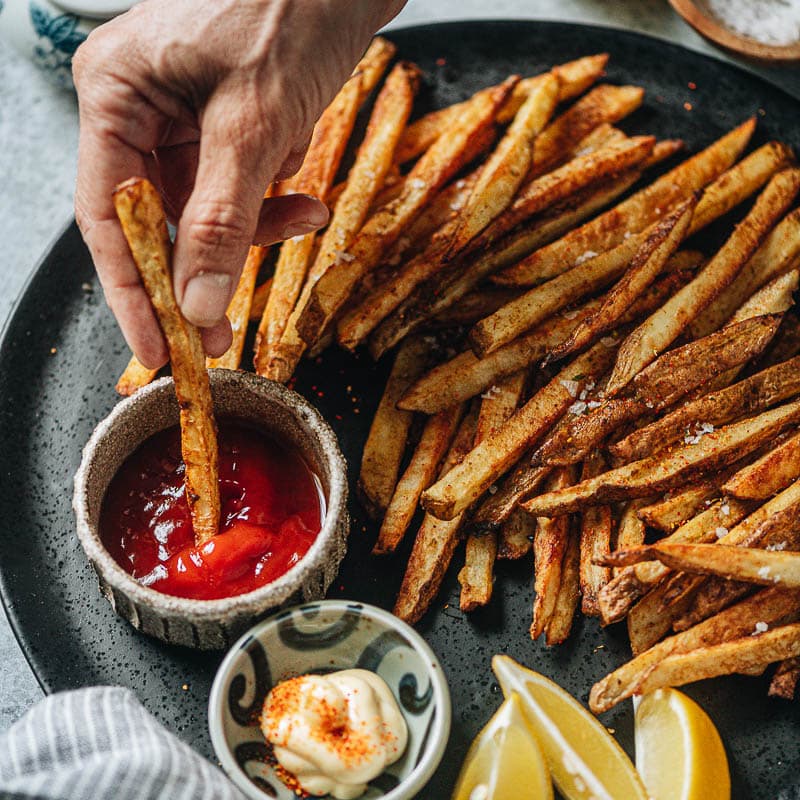 Crispy Air Fryer French Fries (Only 4 Ingredients!) - Spend With Pennies