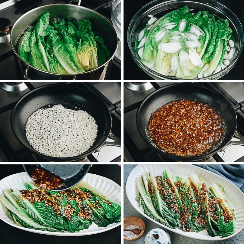 How to cook lettuce with oyster sauce step-by-step