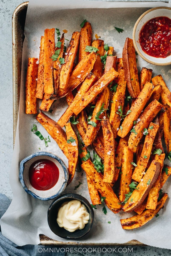 Air Fryer Sweet Potato Fries - Omnivore's Cookbook