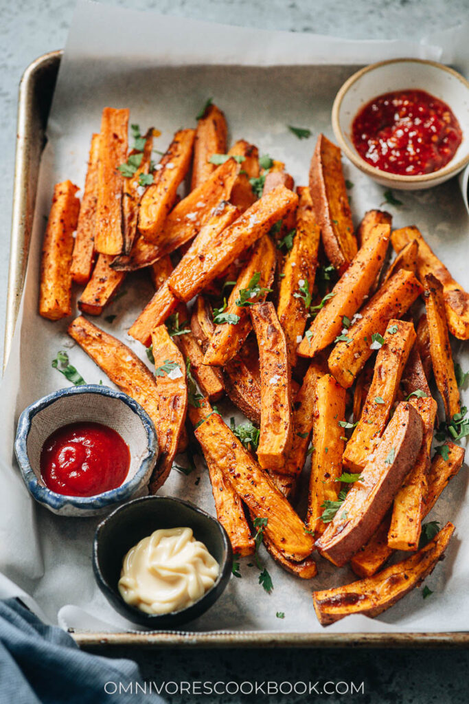 Air Fryer Sweet Potato Fries - Omnivore's Cookbook