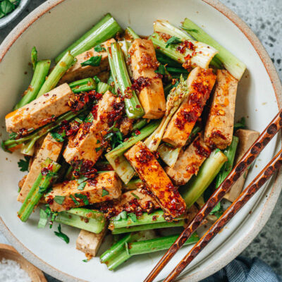 Chinese tofu and celery salad