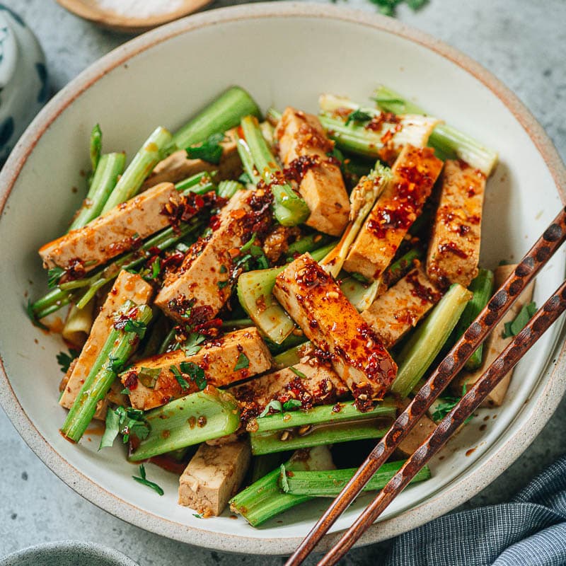 Easy Tofu and Celery Salad