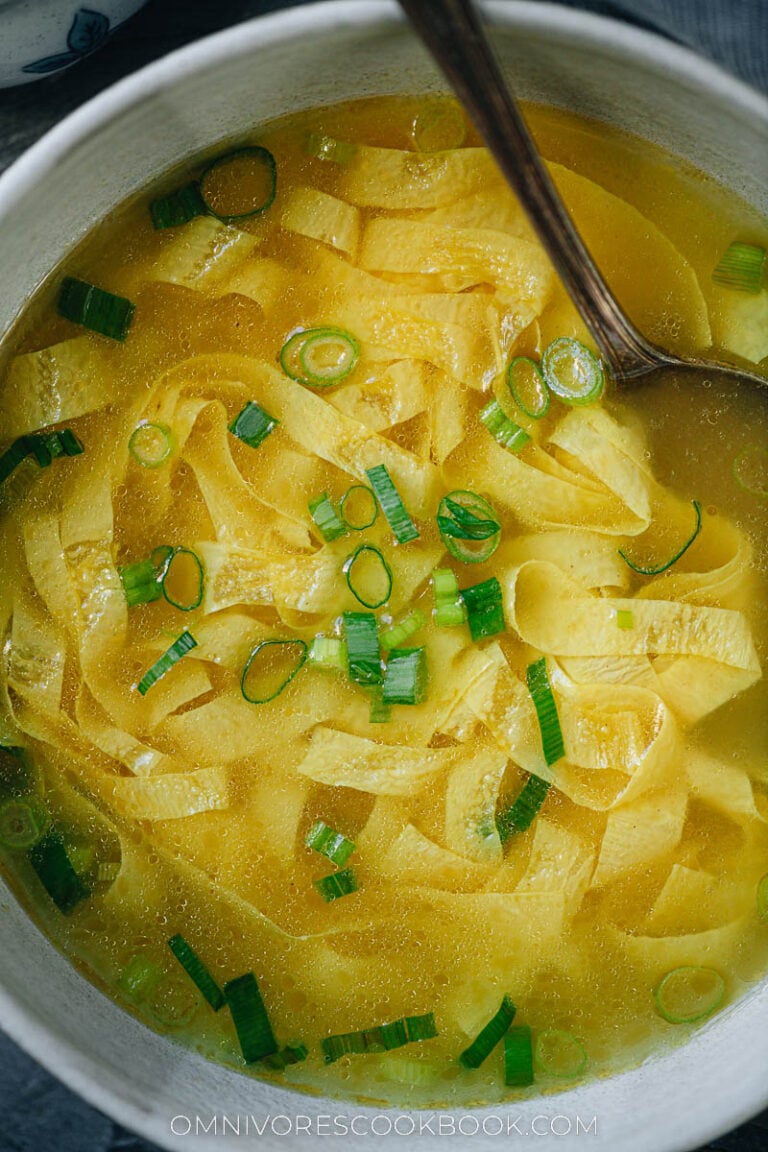 Vegan Egg Drop Soup (A Recipe From My Cookbook)
