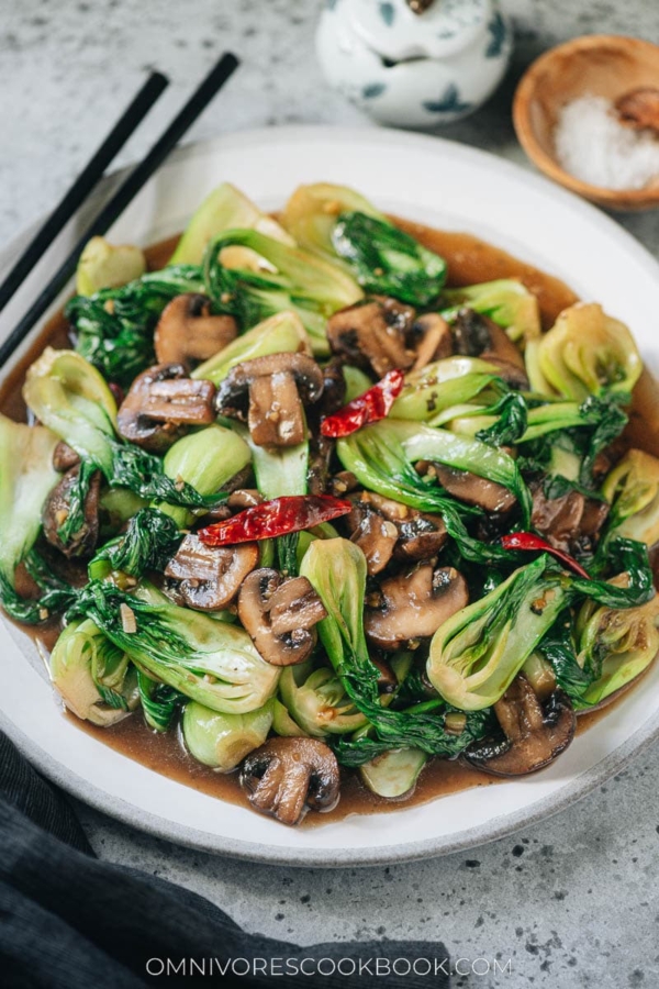 Bok Choy And Mushroom Stir Fry Omnivore S Cookbook