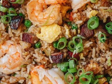 Yang Zhou fried rice close up