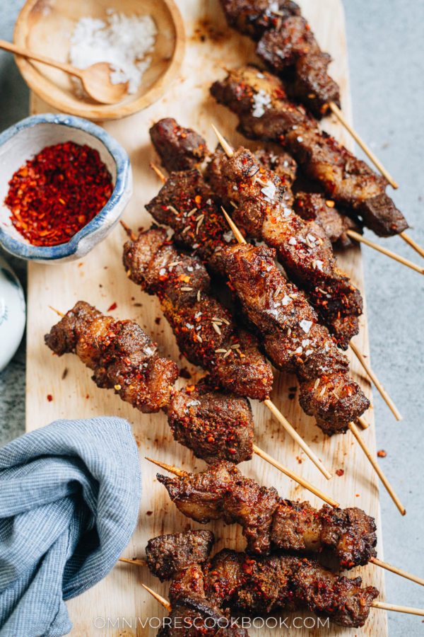 Air Fryer Lamb Skewers (羊肉串儿) - Omnivore's Cookbook