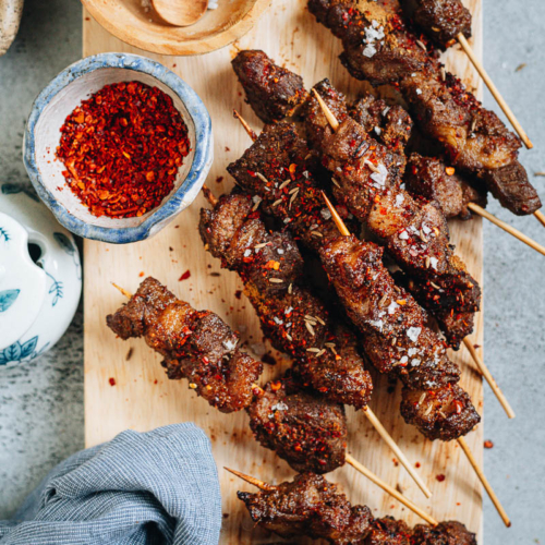 Air fryer Lamb Skewers Omnivore s Cookbook