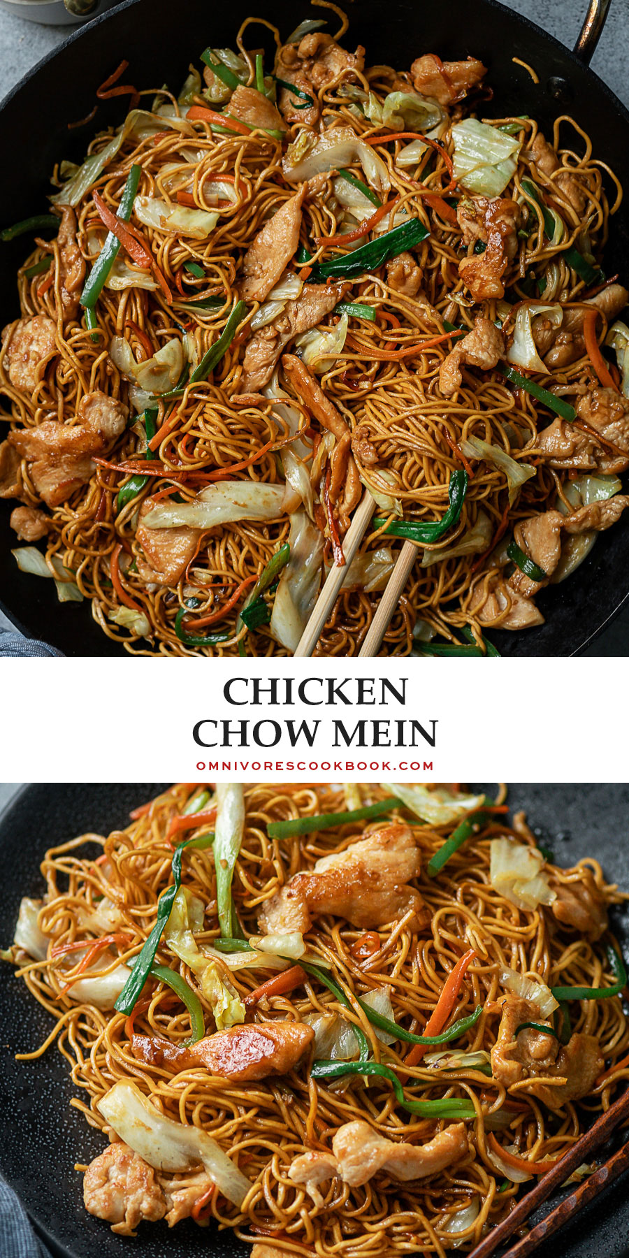 Chicken Chow Mein (鸡肉炒面) - Omnivore's Cookbook