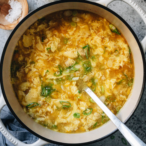 Chicken Corn Egg Drop Soup - CJ Eats Recipes