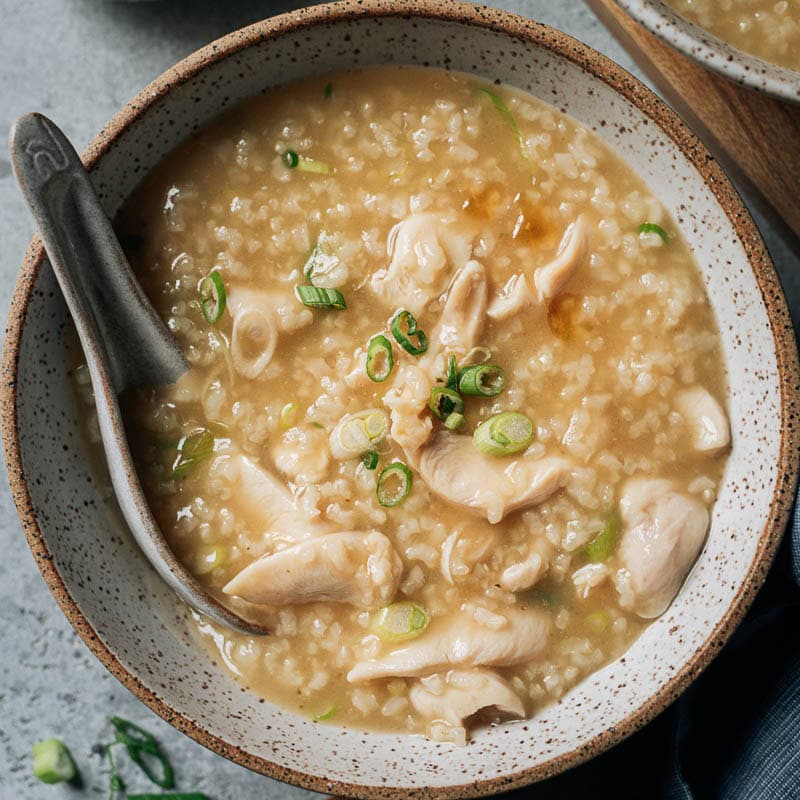 Chicken Congee Instant Pot Version Included 