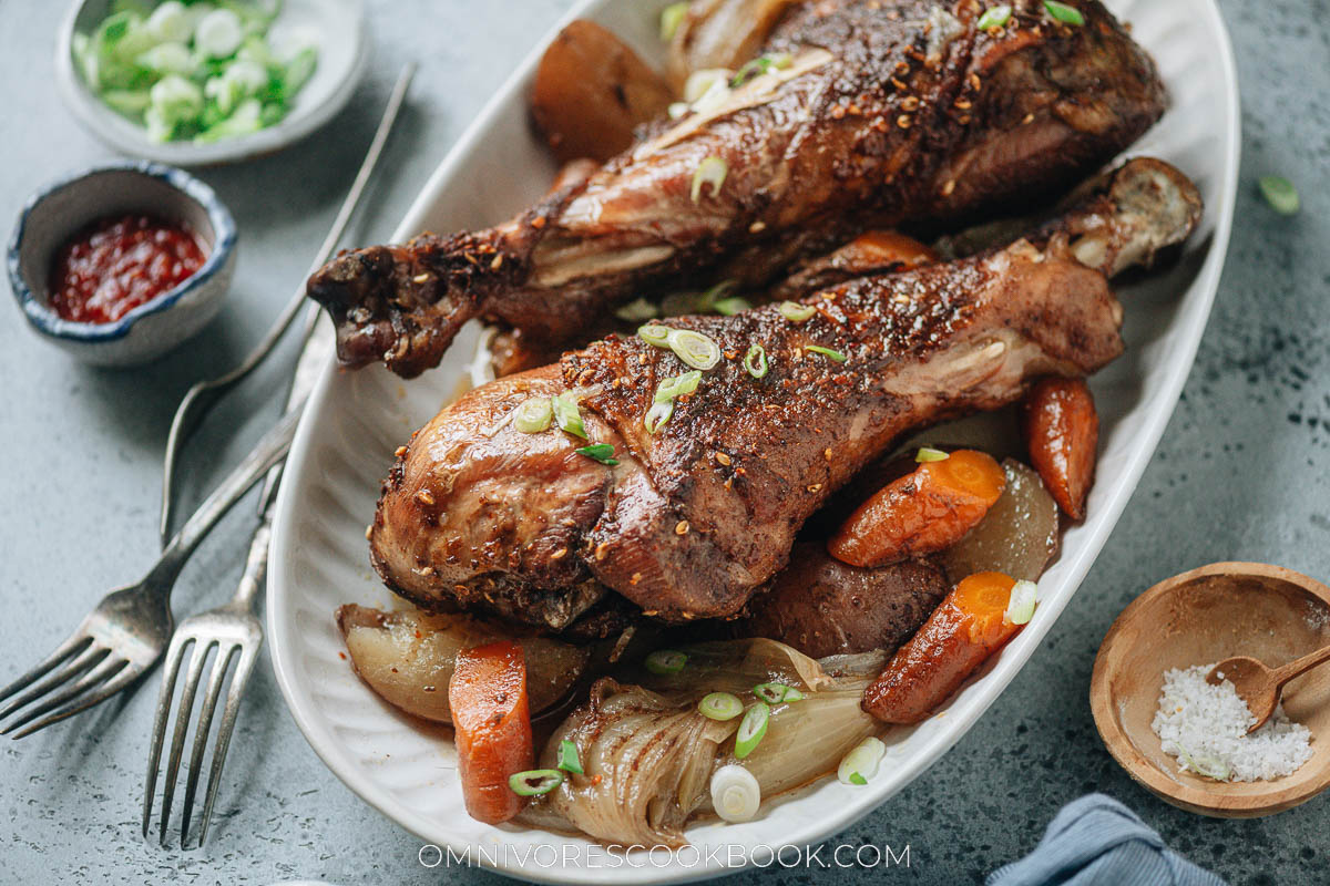 Slow Roasted Turkey Legs - Omnivore's Cookbook