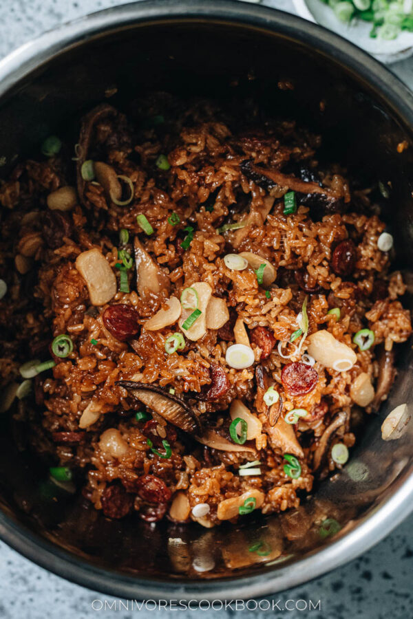 Instant Pot Chinese Sausage Rice (腊肠饭) Omnivore's Cookbook