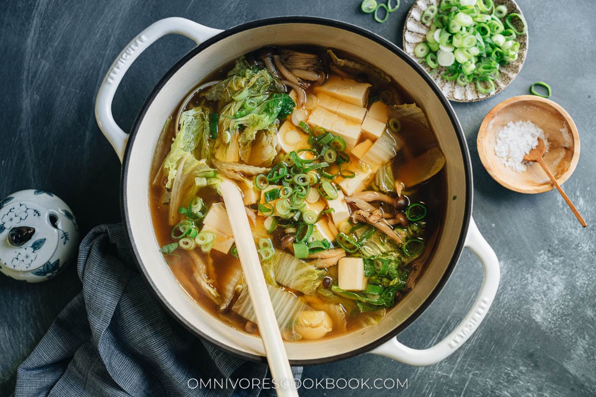 Napa Cabbage Tofu Soup (白菜豆腐汤) - Omnivore's Cookbook