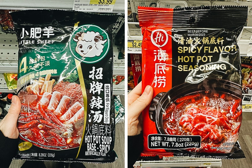 Chinese hot pot base from stores