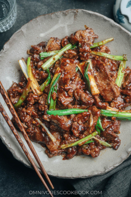 Mongolian Beef (Without Using a Wok) - Omnivore's Cookbook