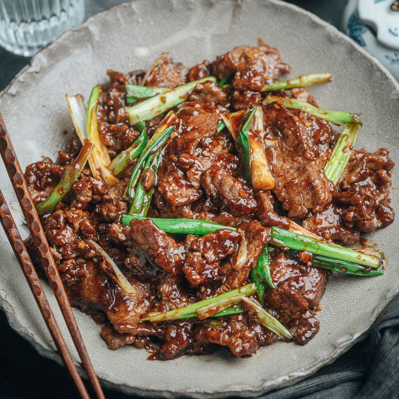 Mongolian Beef (Without Using a Wok) - Omnivore's Cookbook