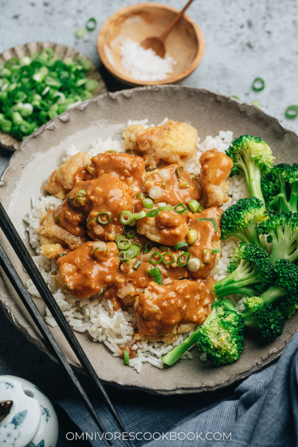 Crispy Peanut Butter Chicken - Omnivore's Cookbook