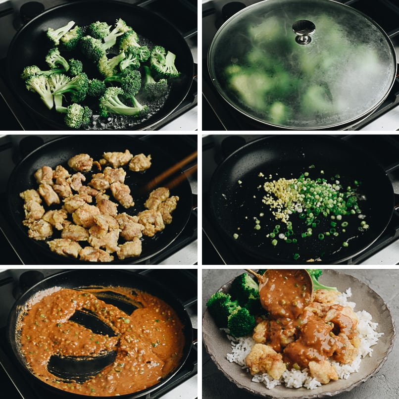 How to make peanut butter chicken step-by-step