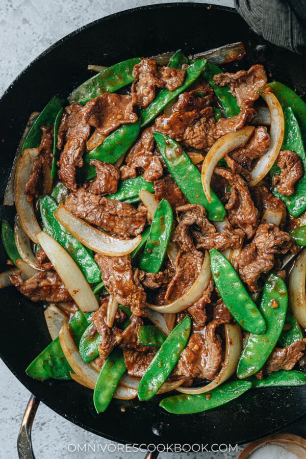 Beef with Snow Peas Omnivore's Cookbook