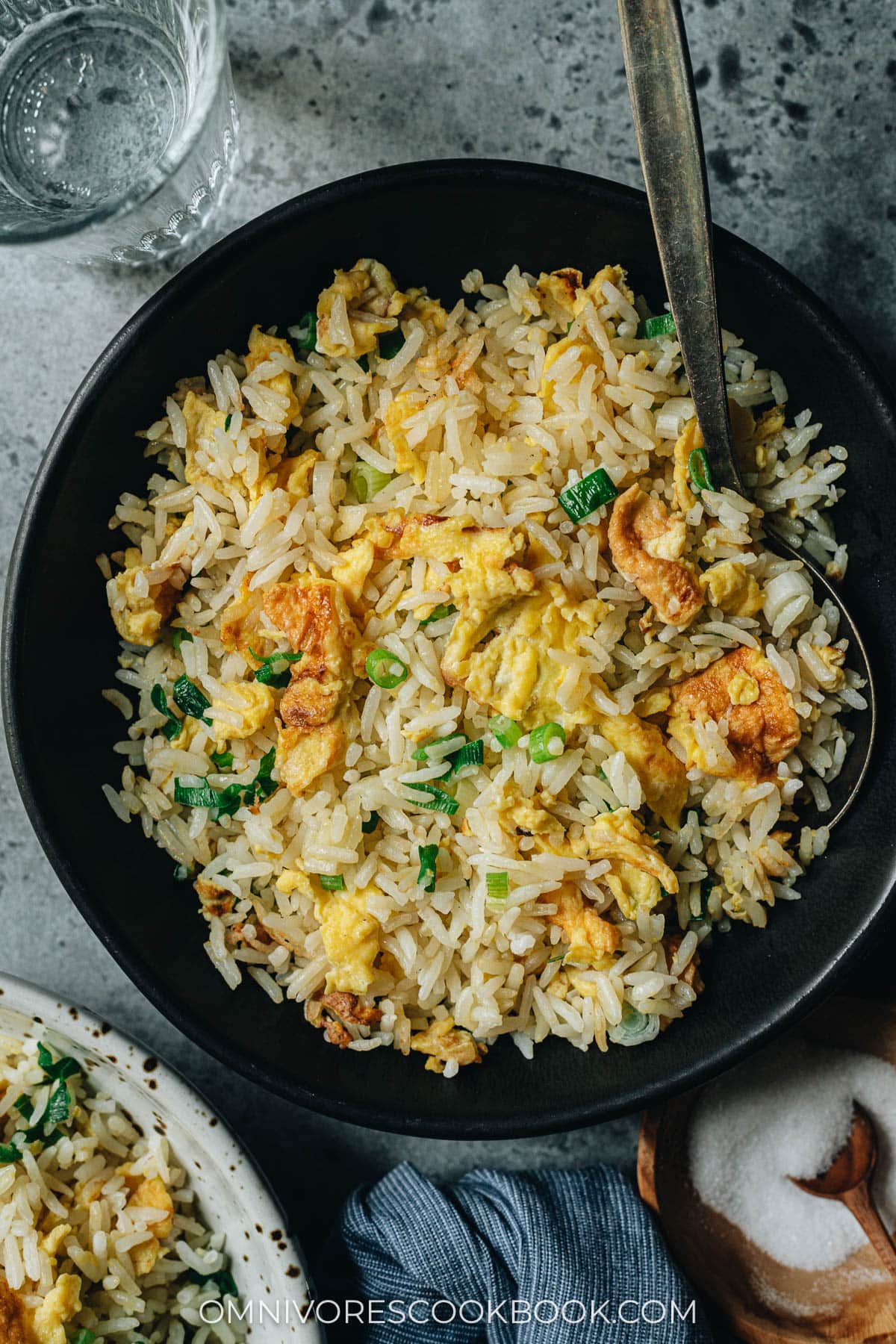 Egg fried rice in a bowl