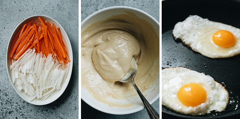 How to prep for egg banh mi