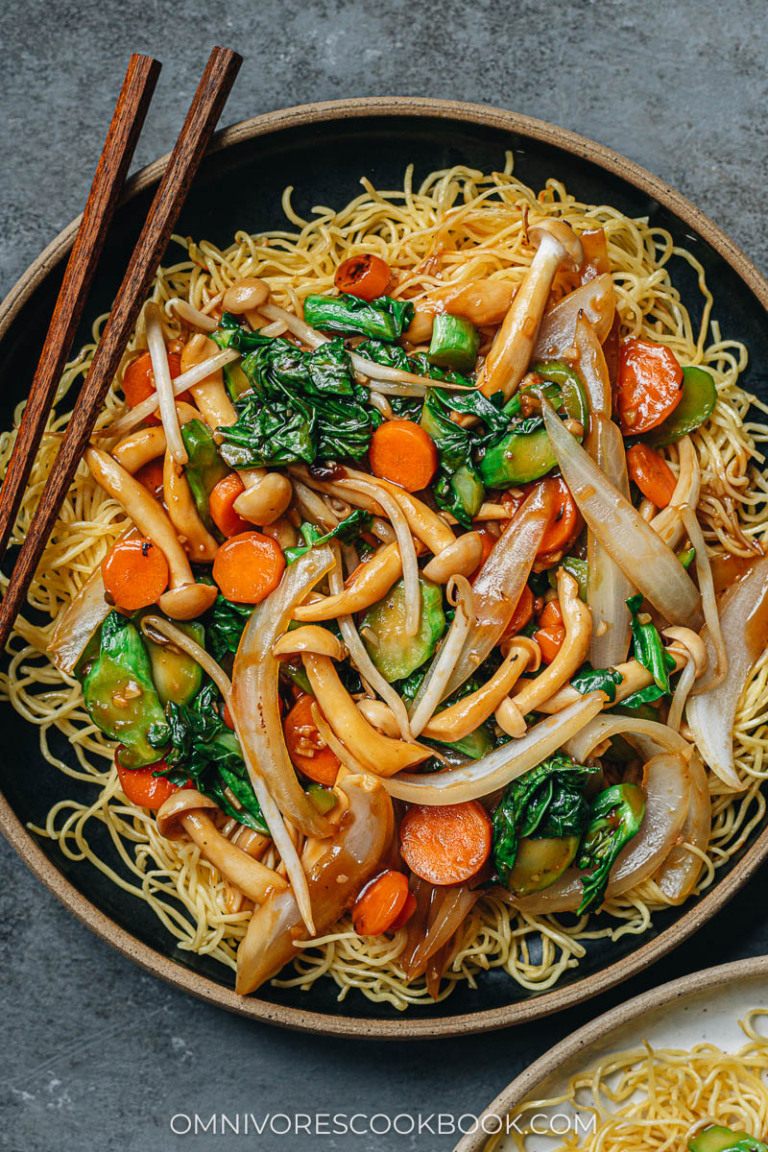 Vegetable Pan Fried Noodles Omnivores Cookbook