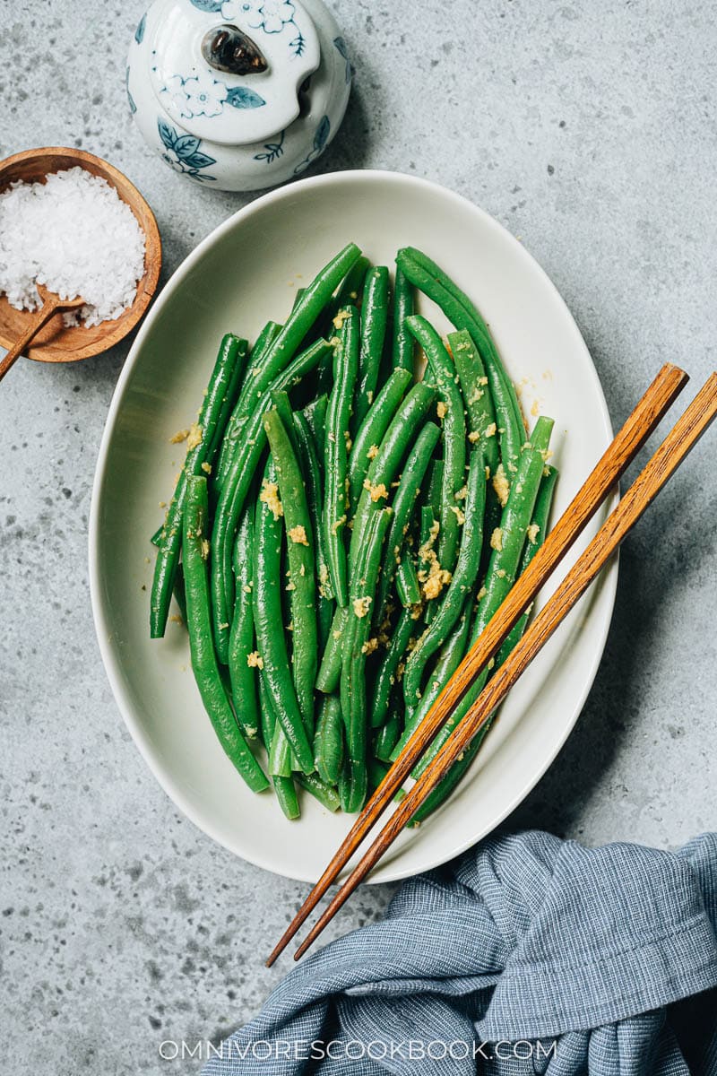 Chinese ginger green beans