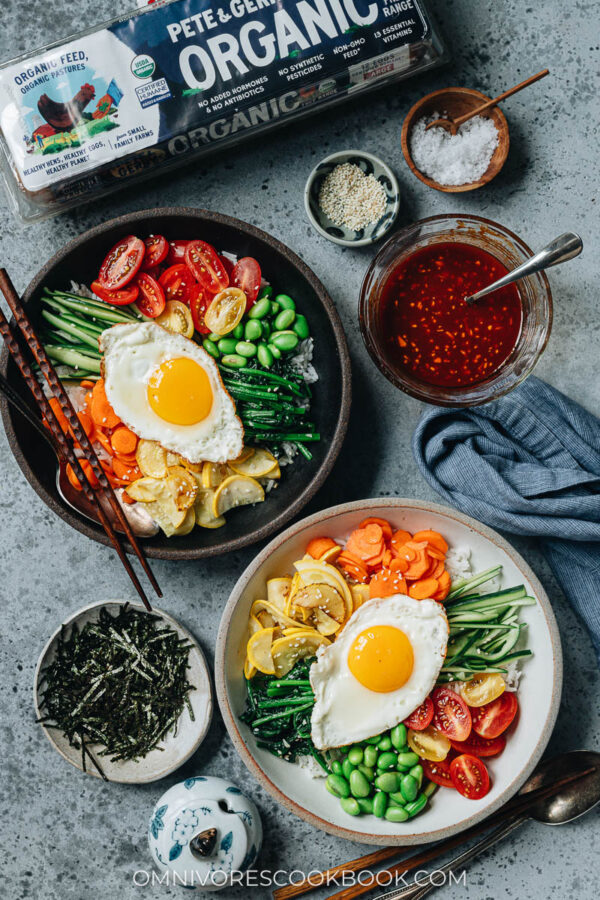 Summer Vegetable Bibimbap Omnivore's Cookbook