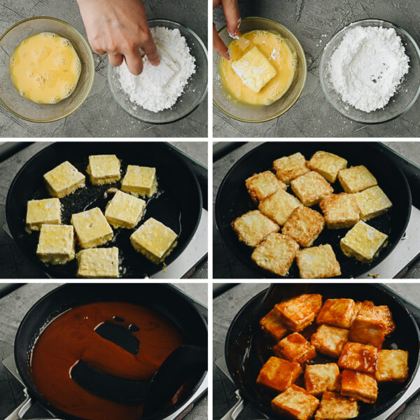 Pan Fried Tofu (脆皮豆腐) - Omnivore's Cookbook
