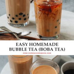 Create rich and silky bubble tea at home using this recipe to recreate the drink that you love from bubble tea shops. {Vegetarian, Gluten-Free}