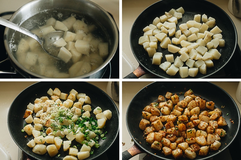 How to make Chinese sauteed potato with step-by-step