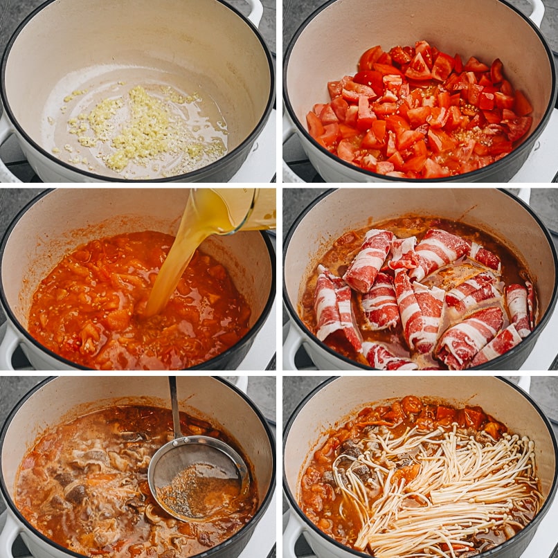 How to make Chinese tomato beef soup step-by-step