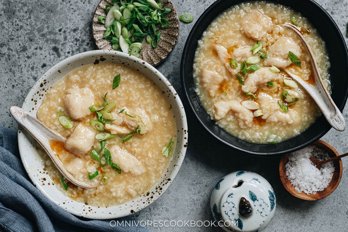 Chinese Fish Congee (生滚鱼片粥) - Omnivore's Cookbook