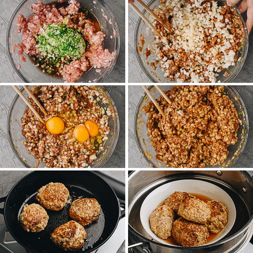 How to make lion’s head meatballs step-by-step