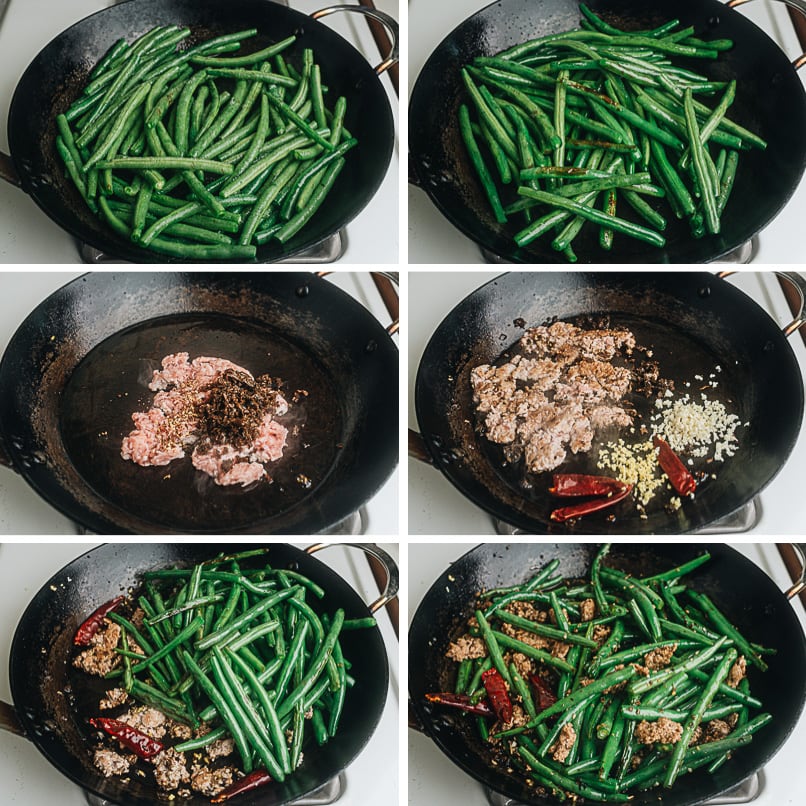 How to make Sichuan dry fried green beans step-by-step
