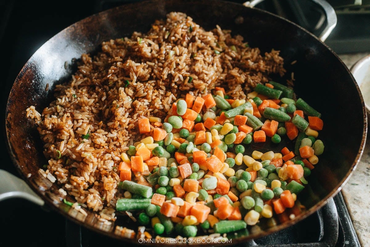Cook the vegetables