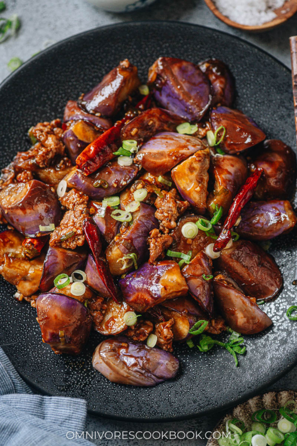 Yu Xiang Eggplant (鱼香茄子, Sichuan Eggplant Stir Fry) - Omnivore's Cookbook
