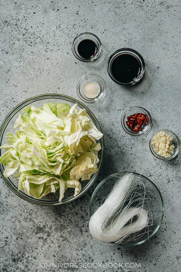 Cabbage Glass Noodles Stir Fry Omnivore's Cookbook