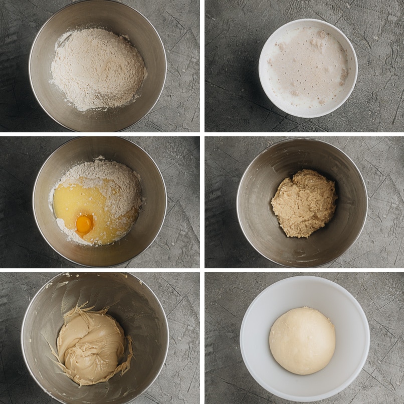 How to mix the dough step-by-step
